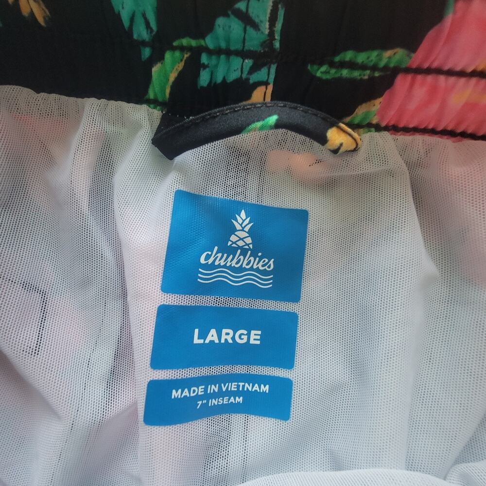 Chubbies Men’s L Swim Trunks The Midnight Flowers 7” Shorts - Picture 9 of 10